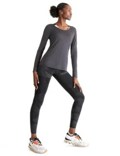 On Running Performance Long-T Lumos - Black/Iron -Elevate Fitwear Sales Store on running w performance long t lumos black iron 1WD30061242 7