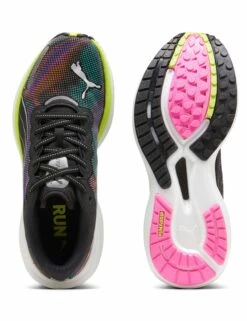 Puma Deviate NITRO 2 Shoes - Black/Lime Pow/Poison Pink -Elevate Fitwear Sales Store puma deviate nitro 2 shoes black lime pink 380077 01 2