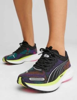 Puma Deviate NITRO 2 Shoes - Black/Lime Pow/Poison Pink -Elevate Fitwear Sales Store puma deviate nitro 2 shoes black lime pink 380077 01 5