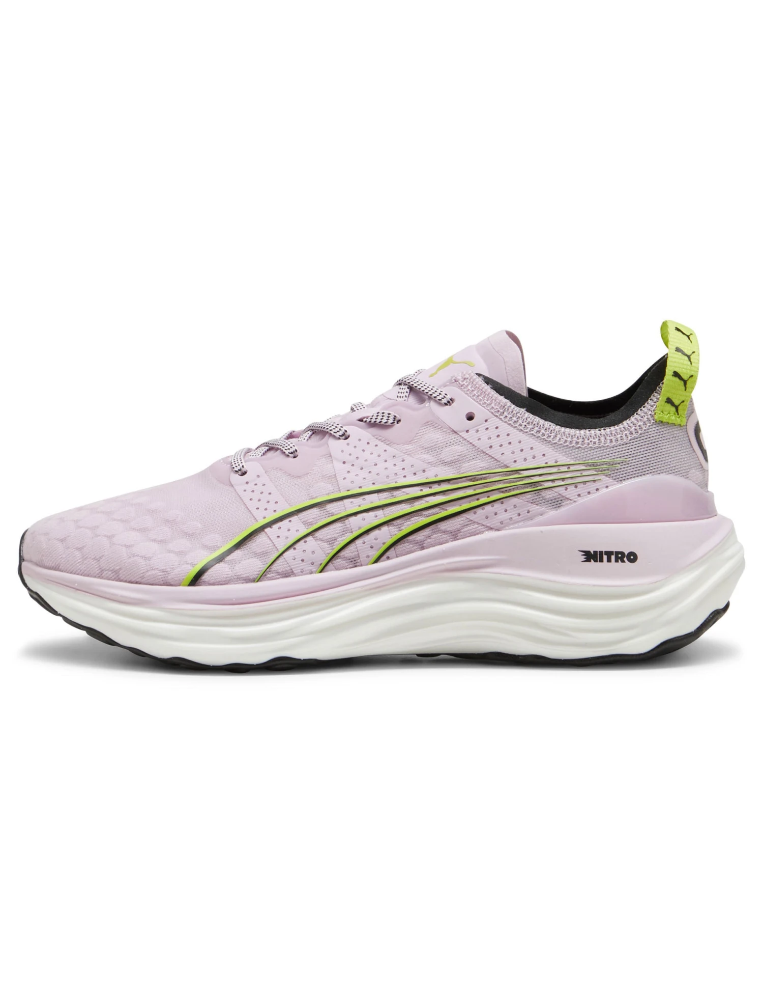 Puma ForeverRun NITRO Shoes - Grape Mist/Black/Lime Pow 2 Puma ForeverRun NITRO Shoes - Grape Mist/Black/Lime Pow - Image 2