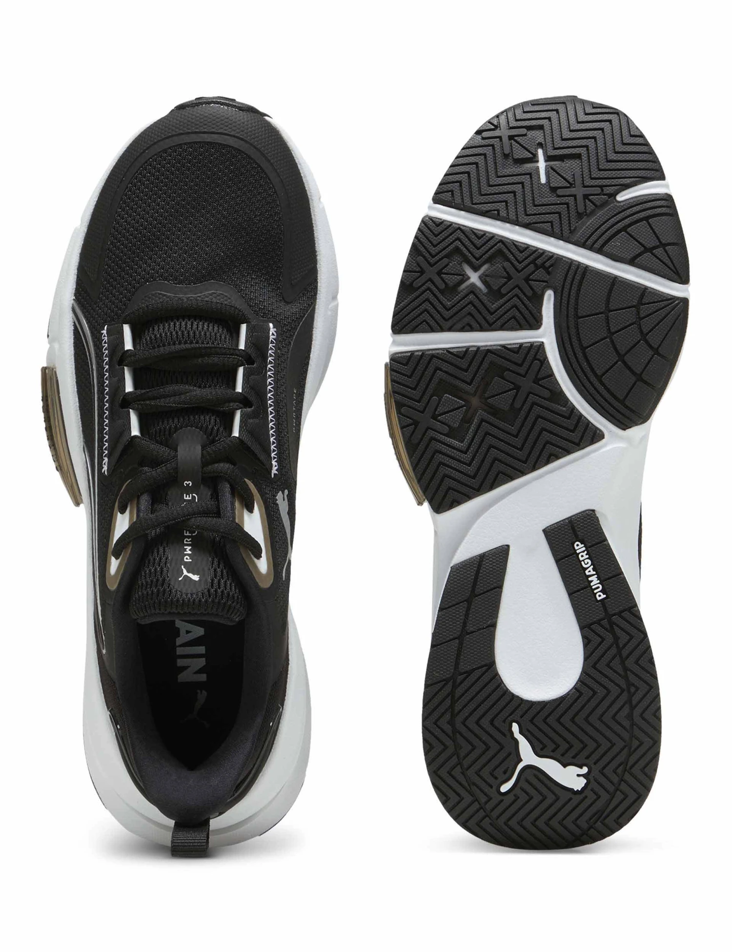 Puma PWRFrame TR 3 Shoes - Black/Silver/White 4 Puma PWRFrame TR 3 Shoes - Black/Silver/White - Image 4