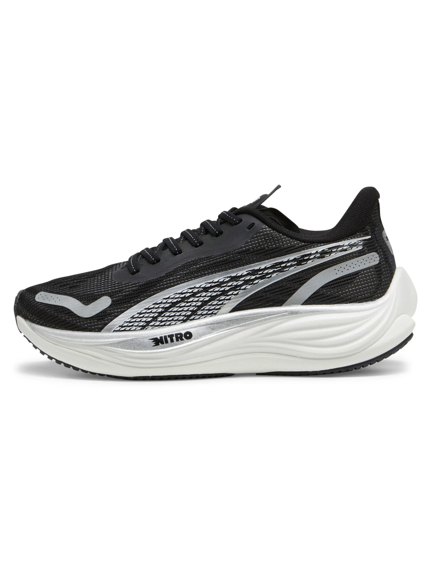 Puma Velocity NITRO 3 Shoes - Black/Silver/White 2 Puma Velocity NITRO 3 Shoes - Black/Silver/White - Image 2