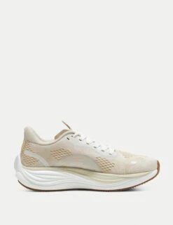 Puma Velocity NITRO 3 Shoes - Vapor Gray/Putty/Neon Citrus
