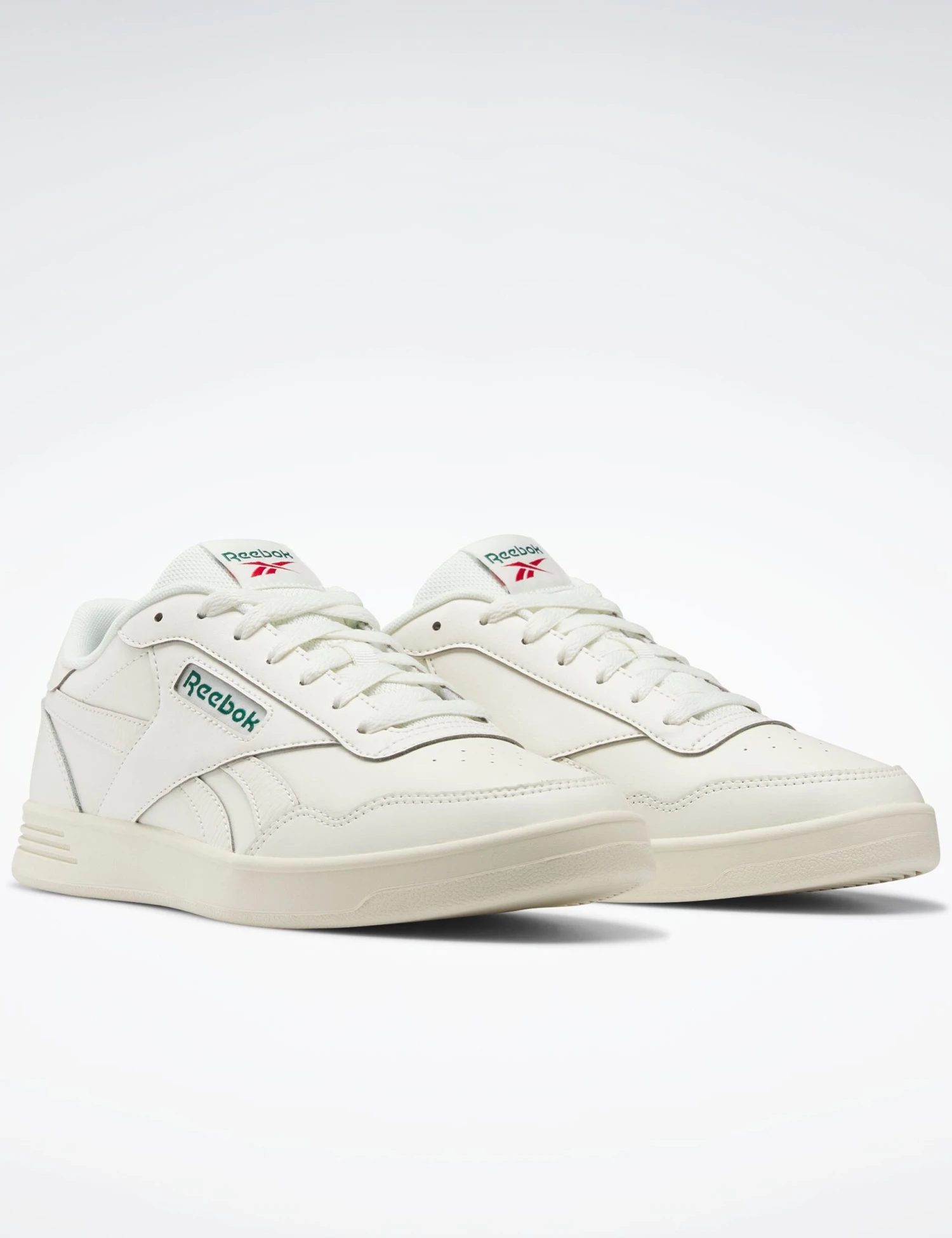 Reebok Court Advance Shoes - Chalk/Dark Green/Flash Red 5 Reebok Court Advance Shoes - Chalk/Dark Green/Flash Red - Image 5