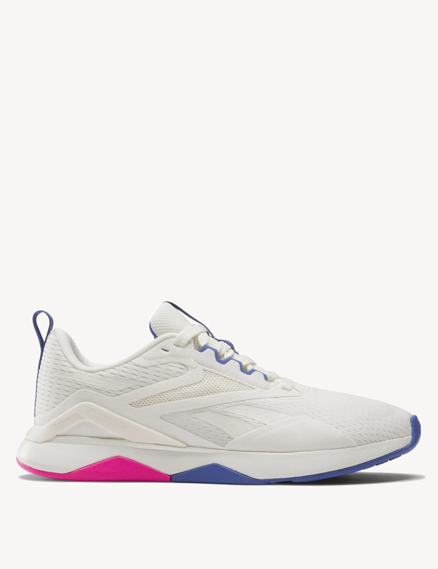 Reebok Nanoflex TR 2 Shoes - Chalk/Stepurple/Laser Pink 1 Reebok Nanoflex TR 2 Shoes - Chalk/Stepurple/Laser Pink