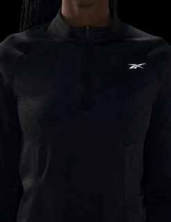 Reebok Running 1/4 Zip - Night Black -Elevate Fitwear Sales Store reebok running 1 4 zip night black 100075413 4