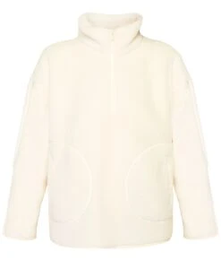 Sweaty Betty Plush Textured Half Zip Fleece - Studio White 11 Sweaty Betty Plush Textured Half Zip Fleece - Studio White -Elevate Fitwear Sales Store sb9535 studiowhite 12
