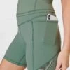 Sweaty Betty Power Aerial Mesh 6" Gym Short - Cool Forest Green
