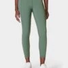 Sweaty Betty Power Aerial Mesh 7/8 Gym Leggings - Cool Forest Green