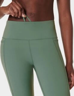 Sweaty Betty Power Aerial Mesh 7/8 Gym Leggings - Cool Forest Green 10 Sweaty Betty Power Aerial Mesh 7/8 Gym Leggings - Cool Forest Green -Elevate Fitwear Sales Store sweaty betty aerial core 78 workout leggings cool forest green sb9549 4