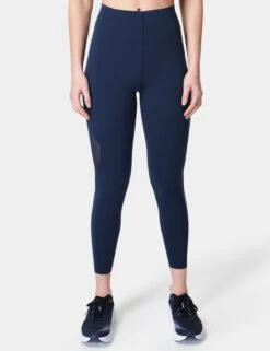 Sweaty Betty Aerial Power UltraSculpt High Waisted Leggings - Navy Blue