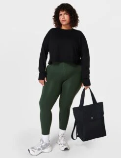 Sweaty Betty After Class Crop Sweatshirt - Black -Elevate Fitwear Sales Store sweaty betty after class crop sweatshirt black sb5622c 3