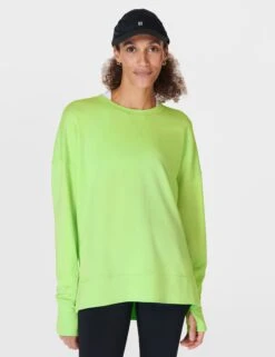 Elevate Fitwear Sales Store 7 Sweaty Betty After Class Longline Sweatshirt - Zest Green