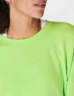 Sweaty Betty After Class Longline Sweatshirt - Zest Green -Elevate Fitwear Sales Store sweaty betty after class longline sweatshirt zest green sb8985 5