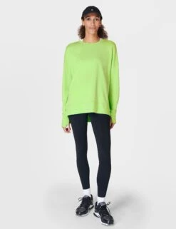 Sweaty Betty After Class Longline Sweatshirt - Zest Green -Elevate Fitwear Sales Store sweaty betty after class longline sweatshirt zest green sb8985 8