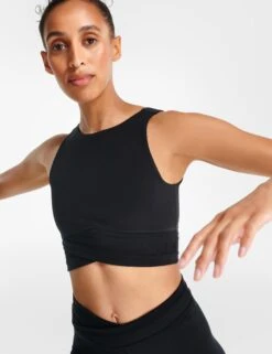Sweaty Betty All Day Wrap Waist Tank - Black -Elevate Fitwear Sales Store sweaty betty all day wrap waist tank black sb8381 2