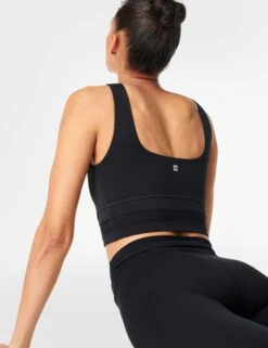 Sweaty Betty All Day Wrap Waist Tank - Black -Elevate Fitwear Sales Store sweaty betty all day wrap waist tank black sb8381 3