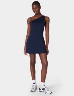 Sweaty Betty All Round Asymmetric Dress - Navy Blue -Elevate Fitwear Sales Store sweaty betty all round asymmetric dress navy blue sb9840 11