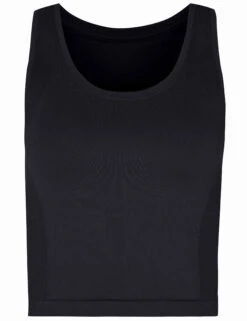 Sweaty Betty Athlete Crop Seamless Gym Vest - Black -Elevate Fitwear Sales Store sweaty betty athlete crop seamless gym vest black sb6545c 4