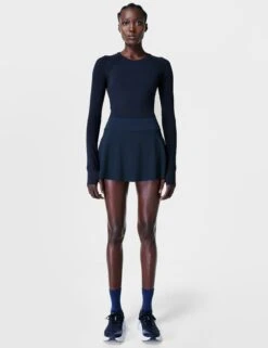 Sweaty Betty Athlete Seamless Workout Long Sleeve Top - Navy 9 Sweaty Betty Athlete Seamless Workout Long Sleeve Top - Navy -Elevate Fitwear Sales Store sweaty betty athlete seamless gym long sleeve top navy blue sb6547 2