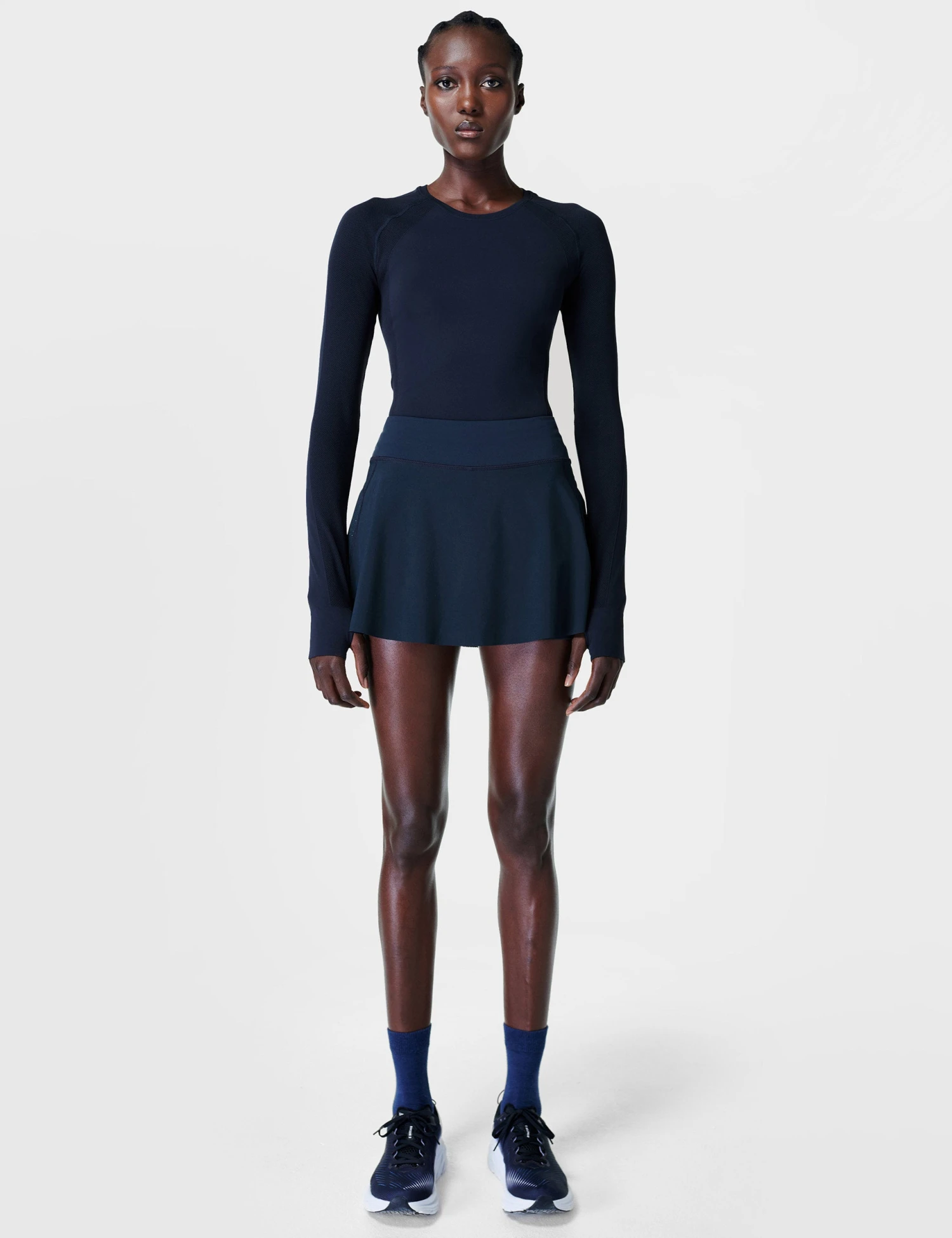 Sweaty Betty Athlete Seamless Workout Long Sleeve Top - Navy 5 Sweaty Betty Athlete Seamless Workout Long Sleeve Top - Navy - Image 5