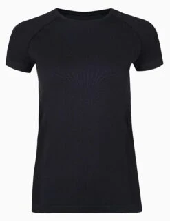 Sweaty Betty Athlete Seamless Gym T-Shirt - Black -Elevate Fitwear Sales Store sweaty betty athlete seamless gym t shirt black sb6546 2