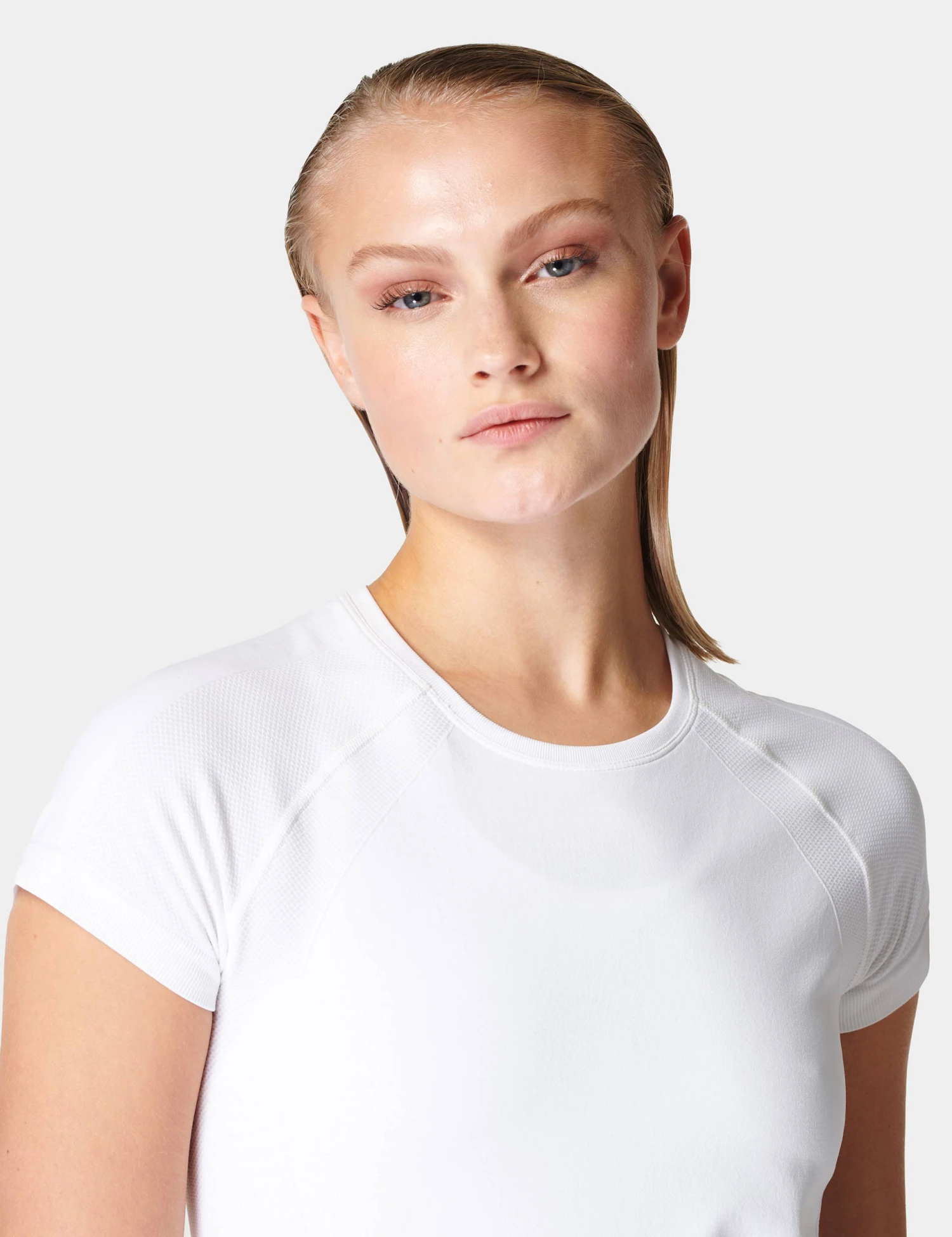 Sweaty Betty Athlete Seamless Gym T-Shirt - White 3 Sweaty Betty Athlete Seamless Gym T-Shirt - White - Image 3