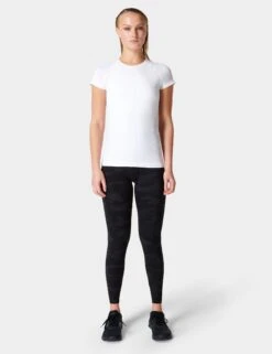 Sweaty Betty Athlete Seamless Gym T-Shirt - White 7 Sweaty Betty Athlete Seamless Gym T-Shirt - White -Elevate Fitwear Sales Store sweaty betty athlete seamless gym t shirt white sb6546 4
