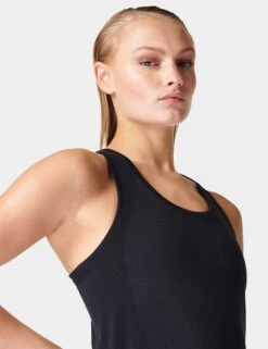 Sweaty Betty Athlete Seamless Gym Vest - Black 6 Sweaty Betty Athlete Seamless Gym Vest - Black -Elevate Fitwear Sales Store sweaty betty athlete seamless gym vest black sb6545 3