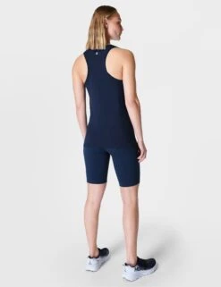 Sweaty Betty Athlete Seamless Gym Vest - Navy Blue 10 Sweaty Betty Athlete Seamless Gym Vest - Navy Blue -Elevate Fitwear Sales Store sweaty betty athlete seamless gym vest navy blue sb6545 2