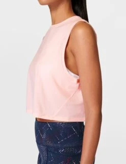 Sweaty Betty Breathe Easy Crop Muscle Vest - Sorbet Pink -Elevate Fitwear Sales Store sweaty betty breathe easy crop muscle vest sorbet pink sb9083 3