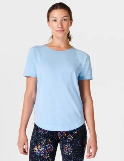 Sweaty Betty Breathe Easy Running T-Shirt - Filter Blue