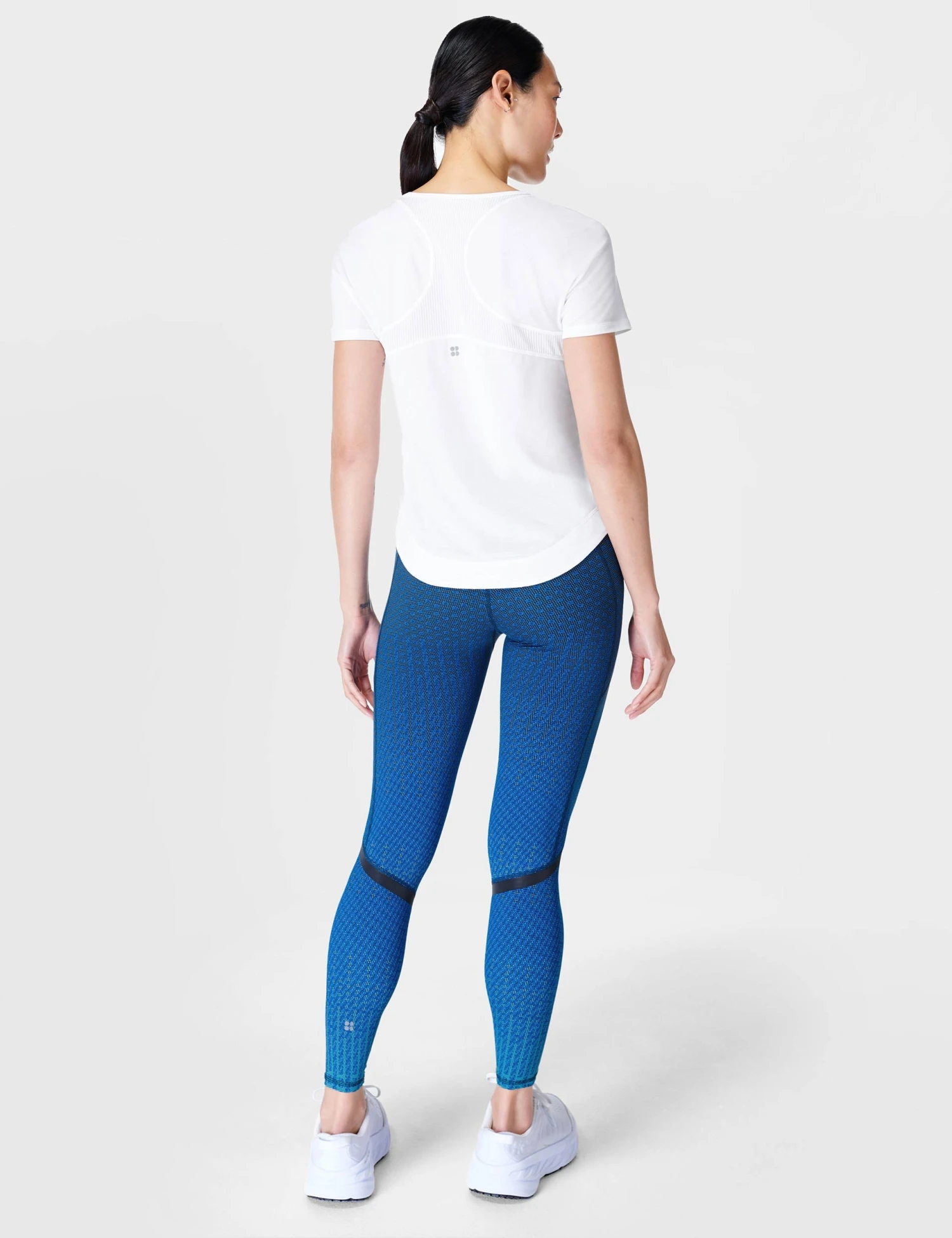 Sweaty Betty Breathe Easy Running T-Shirt - White 4 Sweaty Betty Breathe Easy Running T-Shirt - White - Image 4