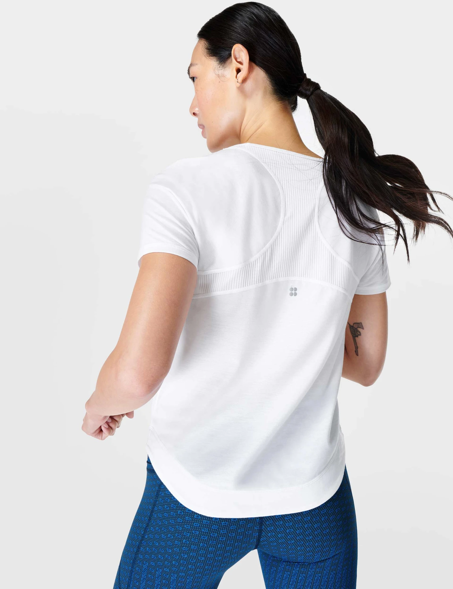 Sweaty Betty Breathe Easy Running T-Shirt - White 2 Sweaty Betty Breathe Easy Running T-Shirt - White - Image 2