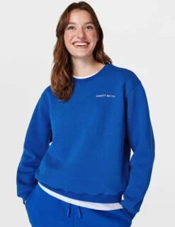 Sweaty Betty Elevated Sweatshirt - Lightning Blue