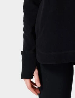 Sweaty Betty Escape Italian Fleece Hoody - Black -Elevate Fitwear Sales Store sweaty betty escape italian fleece hoody black sb6426 4