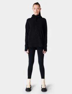 Sweaty Betty Escape Italian Fleece Hoody - Black -Elevate Fitwear Sales Store sweaty betty escape italian fleece hoody black sb6426 5