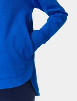 Sweaty Betty Escape Italian Fleece Hoody - Lightning Blue -Elevate Fitwear Sales Store sweaty betty escape italian fleece hoody lightning blue sb6426 4