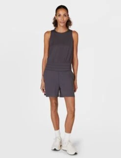 Sweaty Betty Gaia Performance Yoga Romper - Urban Grey -Elevate Fitwear Sales Store sweaty betty gaia yoga romper urban grey sb9839 8