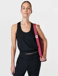 Sweaty Betty Gaia Yoga Vest - Black -Elevate Fitwear Sales Store sweaty betty gaia yoga vest black sb9561 4
