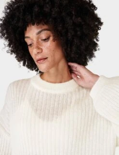 Sweaty Betty Hera Open Back Sweater - Lily White -Elevate Fitwear Sales Store sweaty betty hera open back sweater lily white sb9679 4