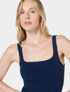 Sweaty Betty Mindful Seamless Bra Vest - Navy Blue -Elevate Fitwear Sales Store sweaty betty mindful seamless bra vest navy blue SB8340A 4274 3