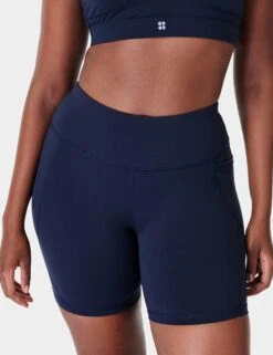 Sweaty Betty Power 6" Cycling Shorts - Navy Blue