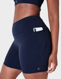 Sweaty Betty Power 6" Cycling Shorts - Navy Blue 10 Sweaty Betty Power 6" Cycling Shorts - Navy Blue -Elevate Fitwear Sales Store sweaty betty power 6in cycling shorts navy blue sb4822p 9