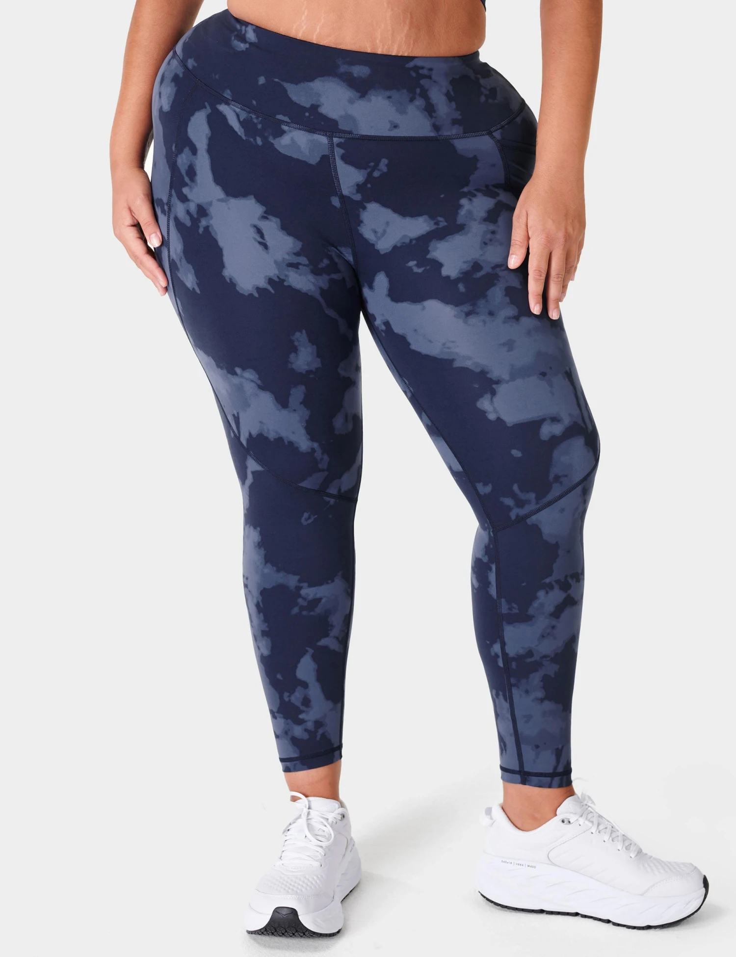 Sweaty Betty Power 7/8 Gym Leggings - Blue Fade Print 1 Sweaty Betty Power 7/8 Gym Leggings - Blue Fade Print