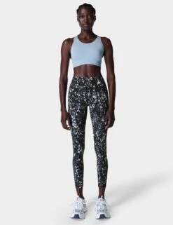 Sweaty Betty Power 7/8 Gym Leggings - Grey Dapple Print -Elevate Fitwear Sales Store sweaty betty power 7 8 gym leggings grey dapple print sb5400 2