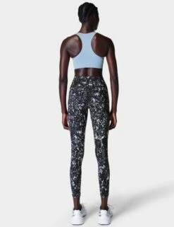 Sweaty Betty Power 7/8 Gym Leggings - Grey Dapple Print -Elevate Fitwear Sales Store sweaty betty power 7 8 gym leggings grey dapple print sb5400 3