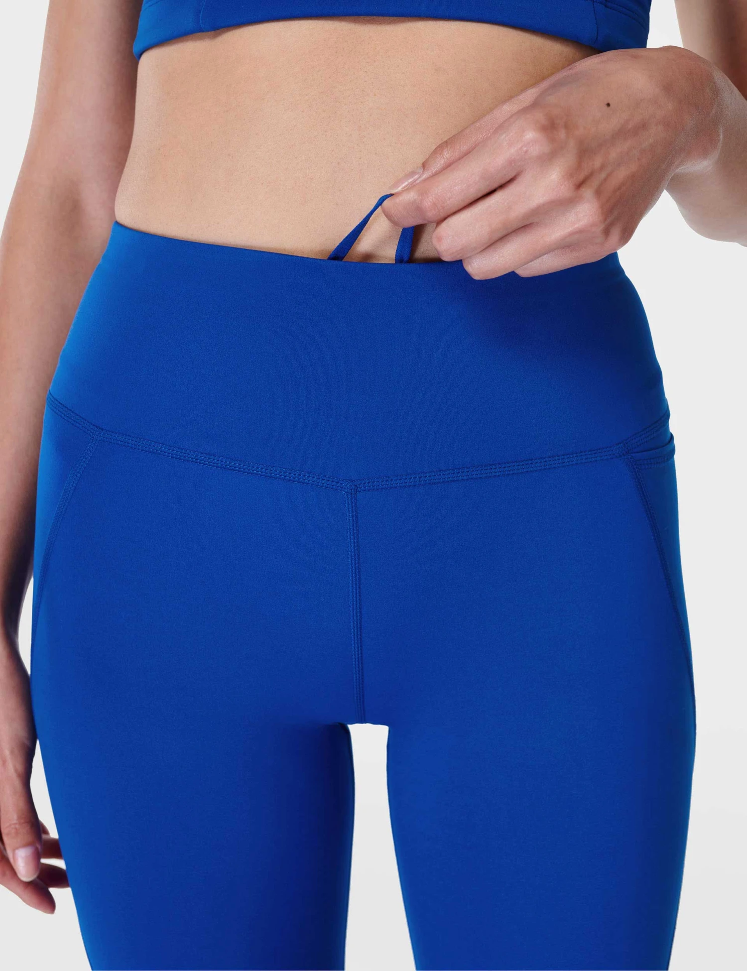 Sweaty Betty Power 7/8 Gym Leggings - Lightning Blue 3 Sweaty Betty Power 7/8 Gym Leggings - Lightning Blue - Image 3