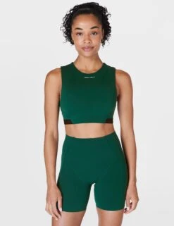 Sweaty Betty Power Advantage Bra Top - Retro Green