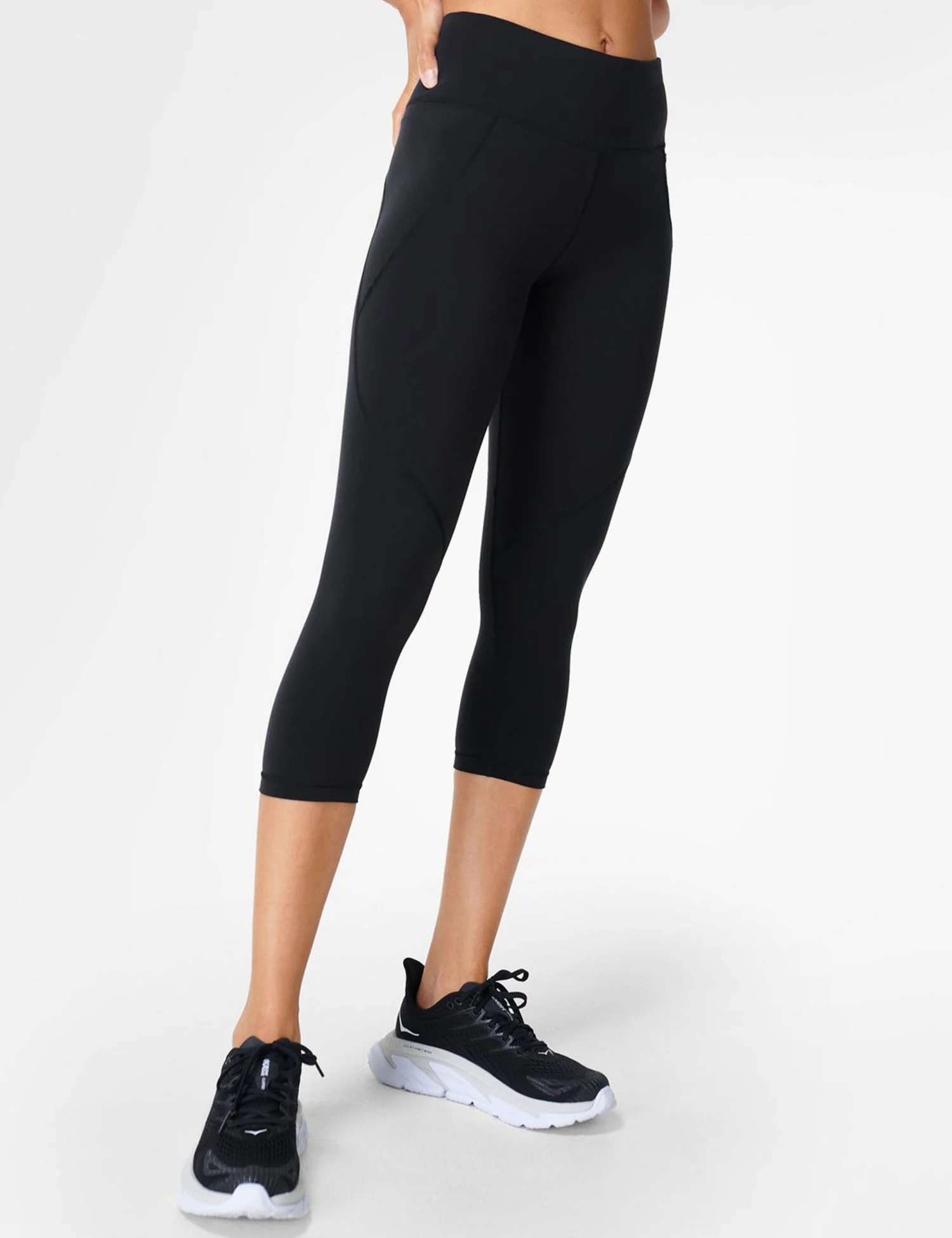 Sweaty Betty Power Cropped Gym Leggings - Black 1 Sweaty Betty Power Cropped Gym Leggings - Black